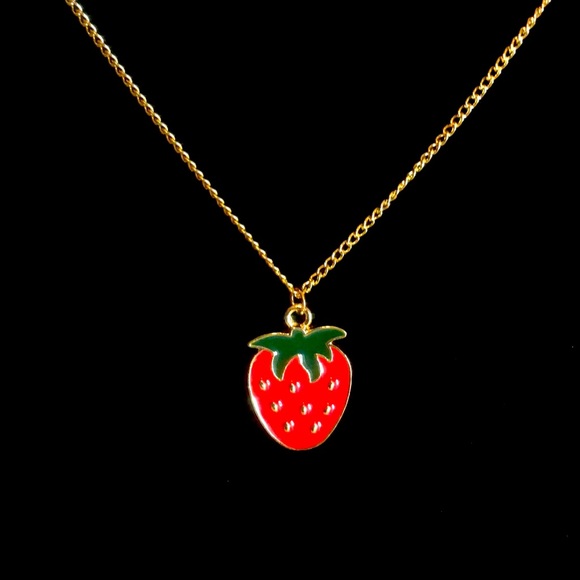 Strawberry 🍓 Necklace - Picture 2 of 3